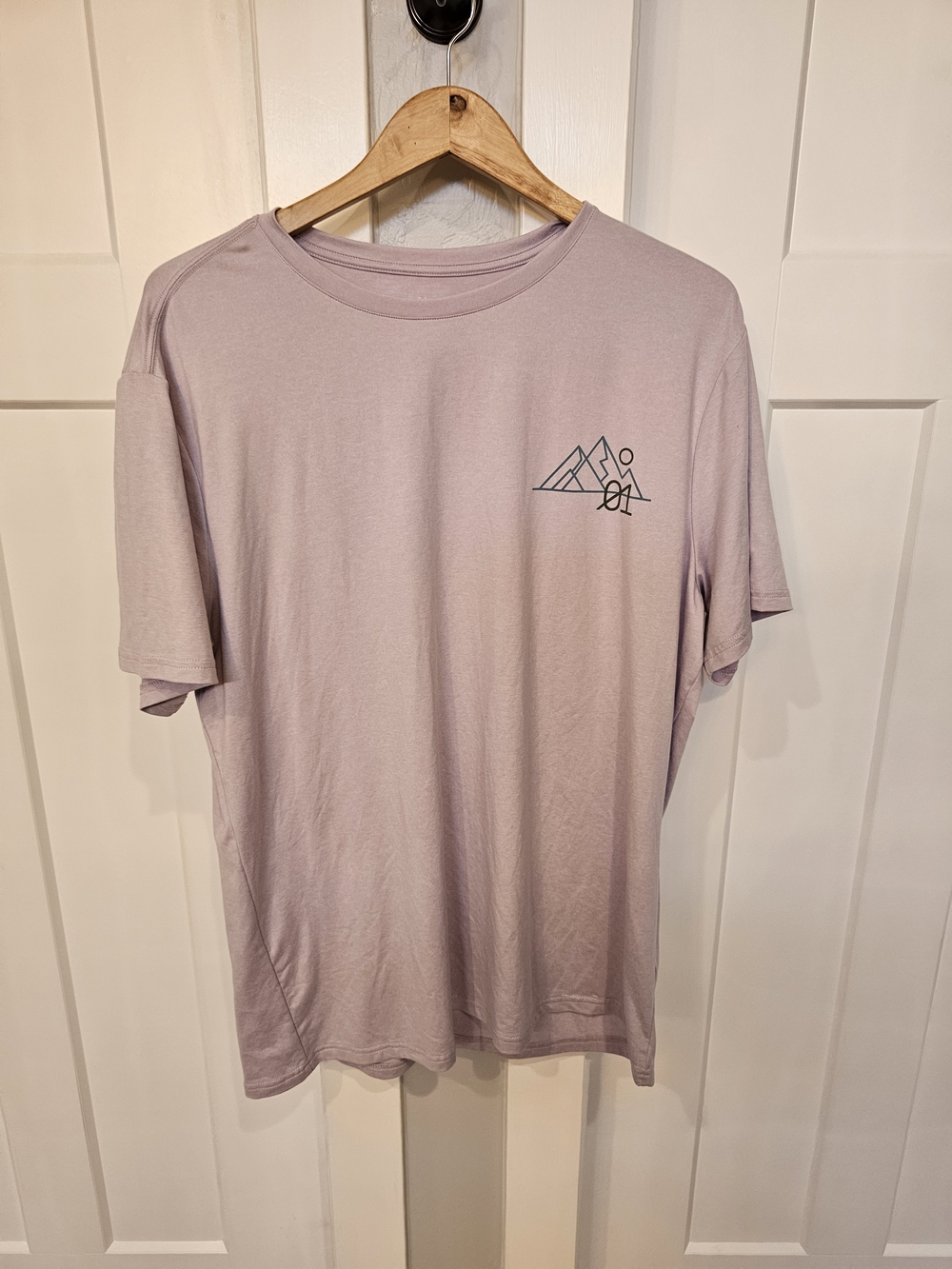 01. ALGO Performance T-shirt in mauve, size XL